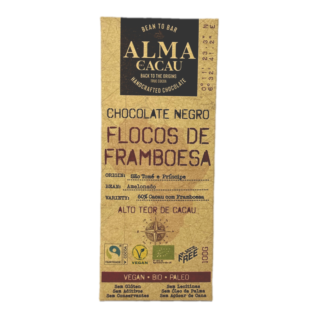 Chocolate Negro com Framboesa Alma do Cacau